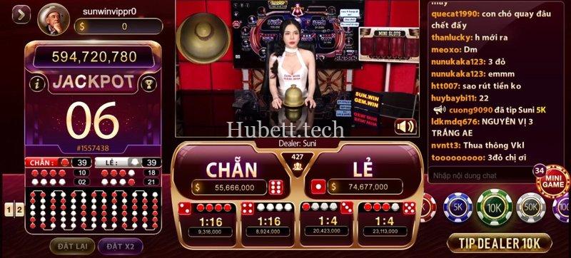 Cách nhận biết các loại cầu tài xỉu Hubet thông qua bảng lịch sử phiên